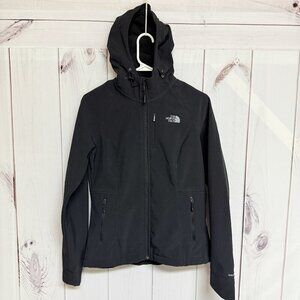 The North Face Women’s Apex WindWall Hooded Soft Shell‎ Small Black EUC